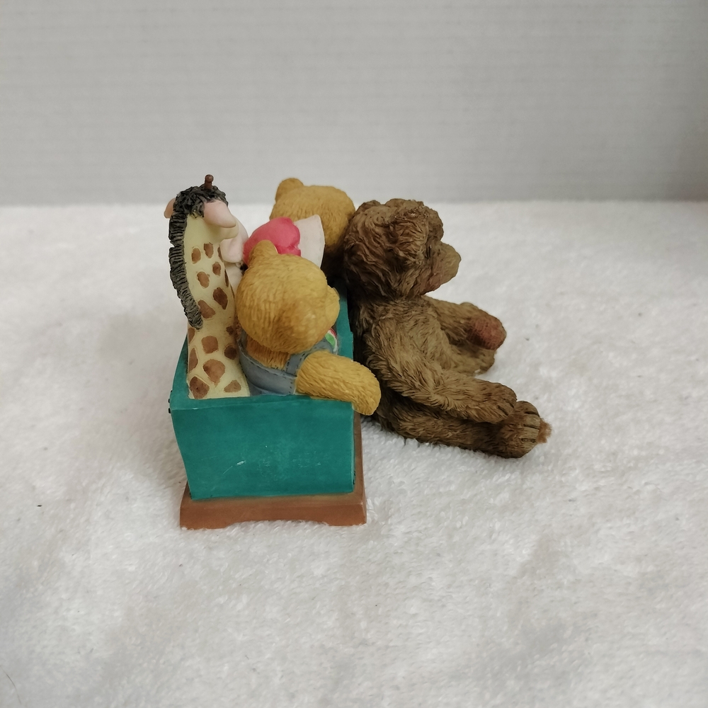 Cherished Teddies Brown and Tan Ceramic Figurine - Picture 2 of 5